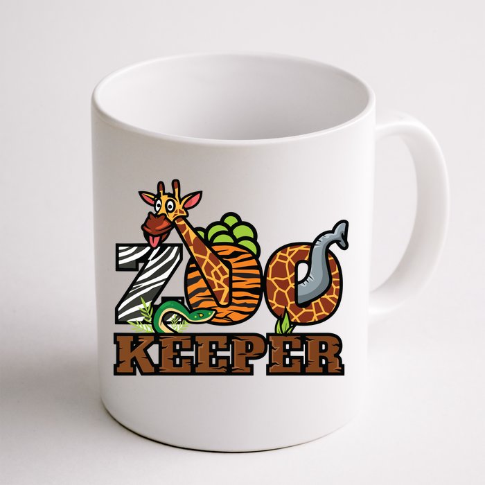 Zoo Keeper Funny Jungle Safari Animal Lover Gift Men Women Front & Back Coffee Mug