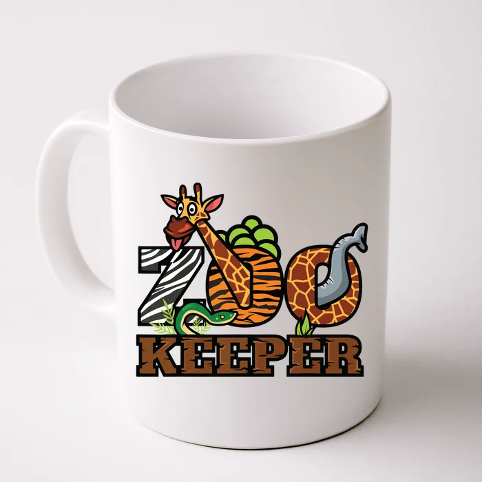 Zoo Keeper Funny Jungle Safari Animal Lover Gift Men Women Front & Back Coffee Mug