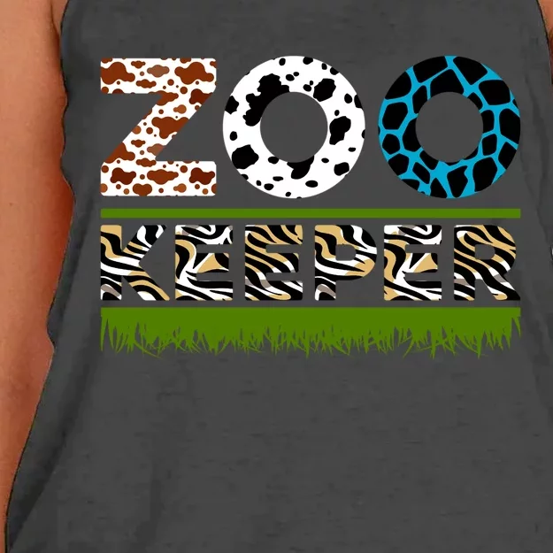 Zoo Keeperfunny Gift For Zoo Keeper Women's Knotted Racerback Tank