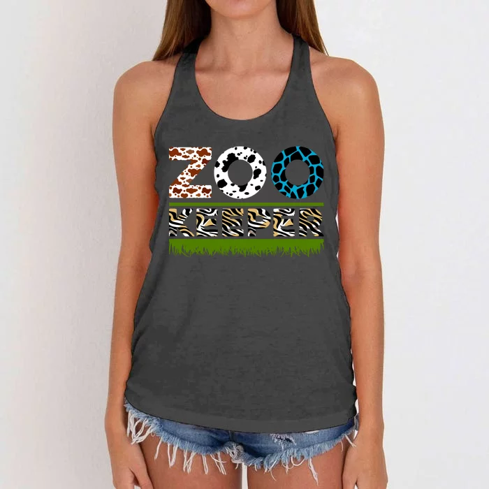 Zoo Keeperfunny Gift For Zoo Keeper Women's Knotted Racerback Tank