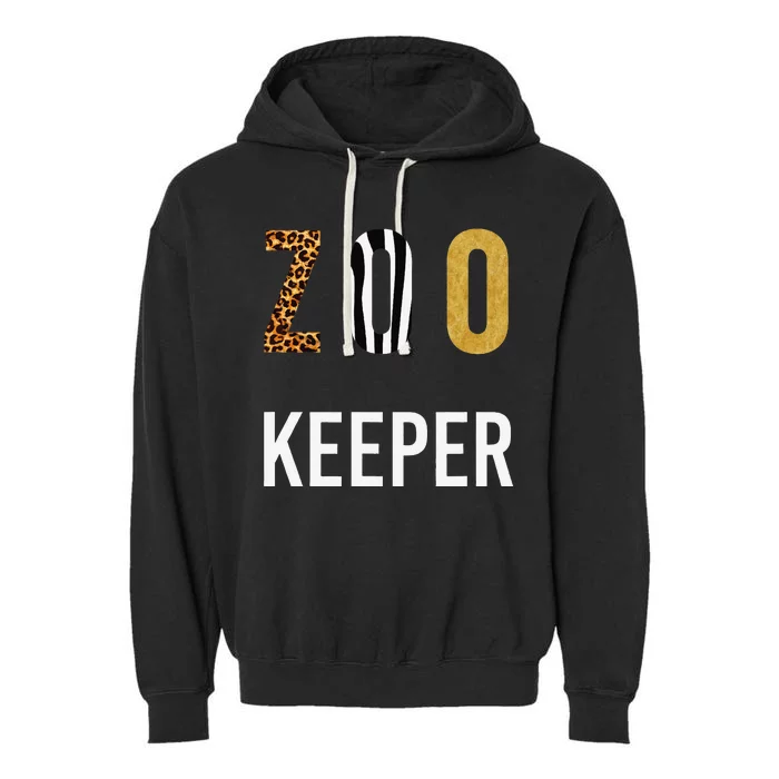 Zoo Keeper Halloween Garment-Dyed Fleece Hoodie