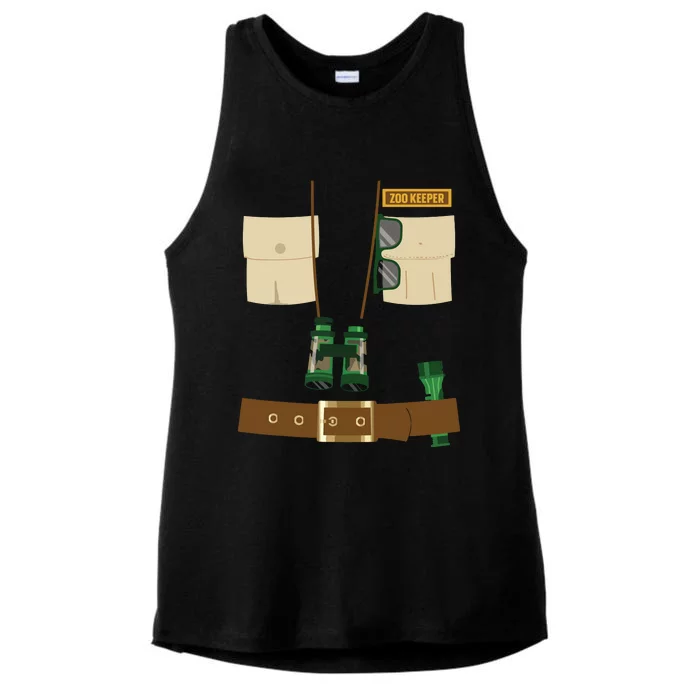 Zoo Keeper Halloween Costume DIY Gift Jungle Safari Explorer Ladies Tri-Blend Wicking Tank