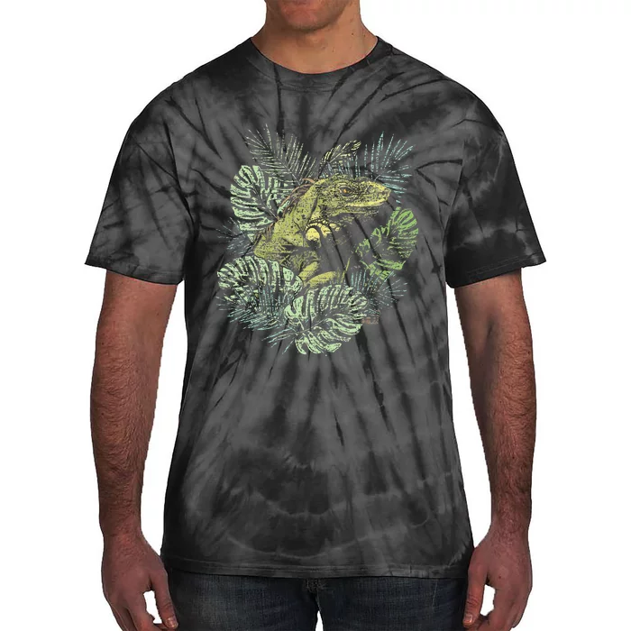 Zoo Keeper Lizard Lover Gift Iguana Tie-Dye T-Shirt