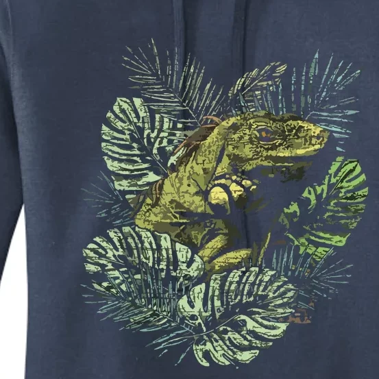 Zoo Keeper Lizard Lover Gift Iguana Women's Pullover Hoodie