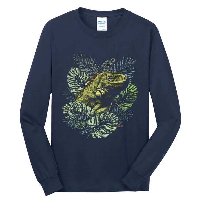 Zoo Keeper Lizard Lover Gift Iguana Tall Long Sleeve T-Shirt