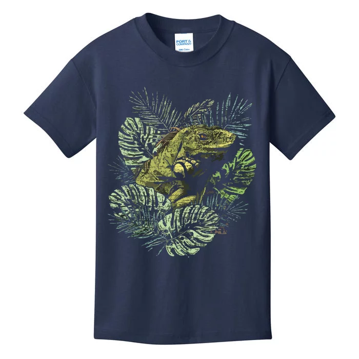 Zoo Keeper Lizard Lover Gift Iguana Kids T-Shirt