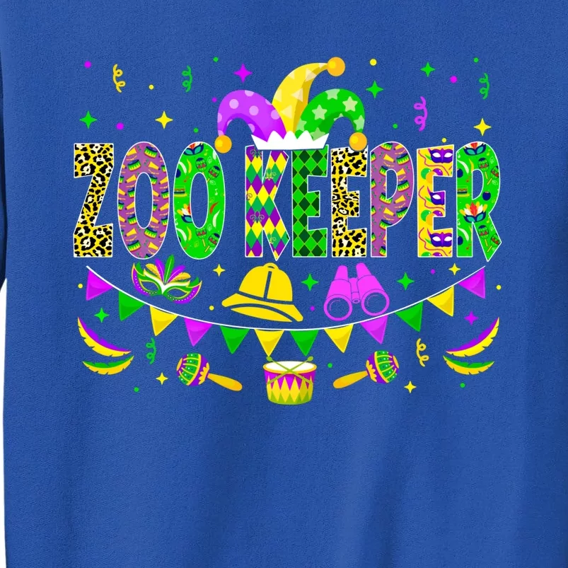 Zoo Keeper Lover Funny Mardi Gras Carnival Party Cute Gift Tall Sweatshirt