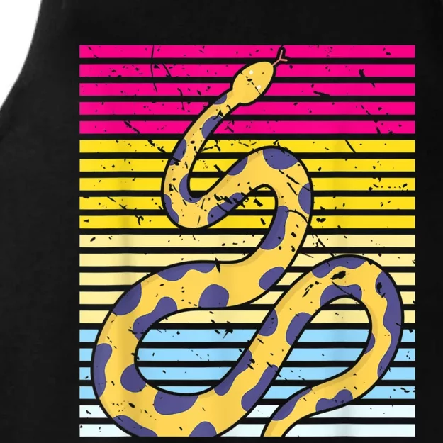 Zoo Keeper Reptile Gift Snake Ladies Tri-Blend Wicking Tank