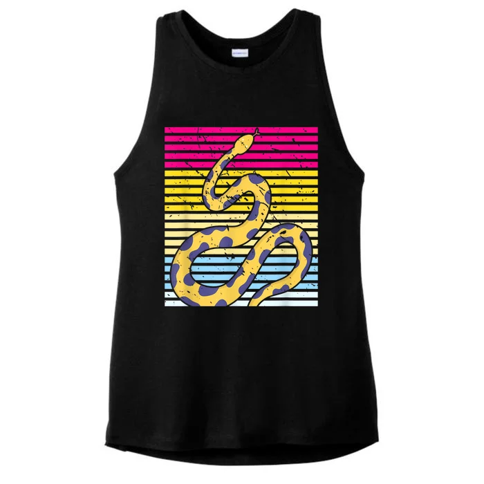 Zoo Keeper Reptile Gift Snake Ladies Tri-Blend Wicking Tank