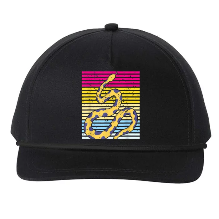 Zoo Keeper Reptile Gift Snake Snapback Five-Panel Rope Hat