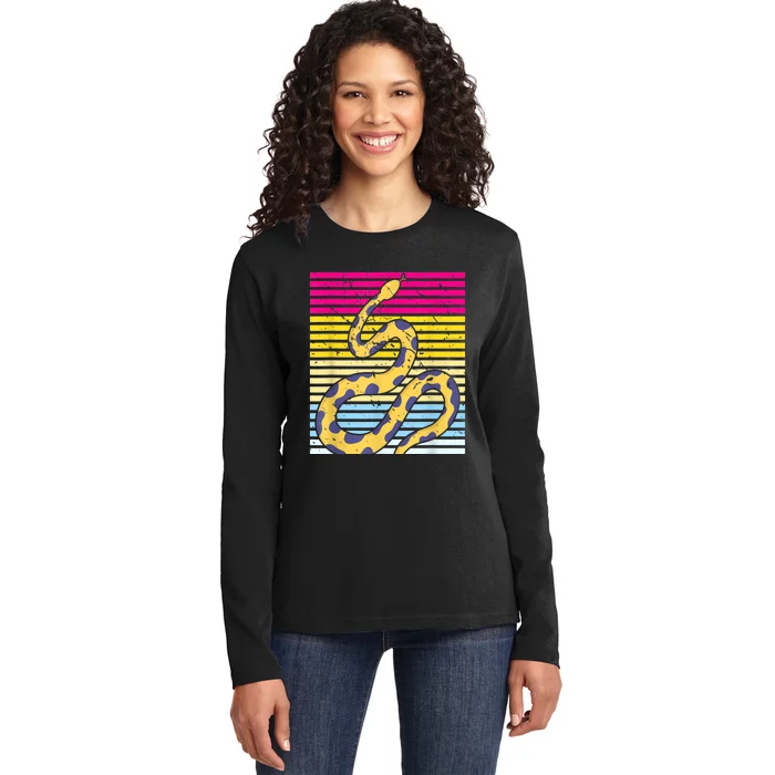 Zoo Keeper Reptile Gift Snake Ladies Long Sleeve Shirt