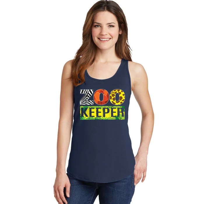 Zoo Keeper Wildlife Animal Lover Funny Gift Ladies Essential Tank