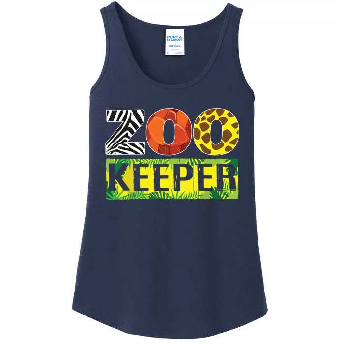 Zoo Keeper Wildlife Animal Lover Funny Gift Ladies Essential Tank