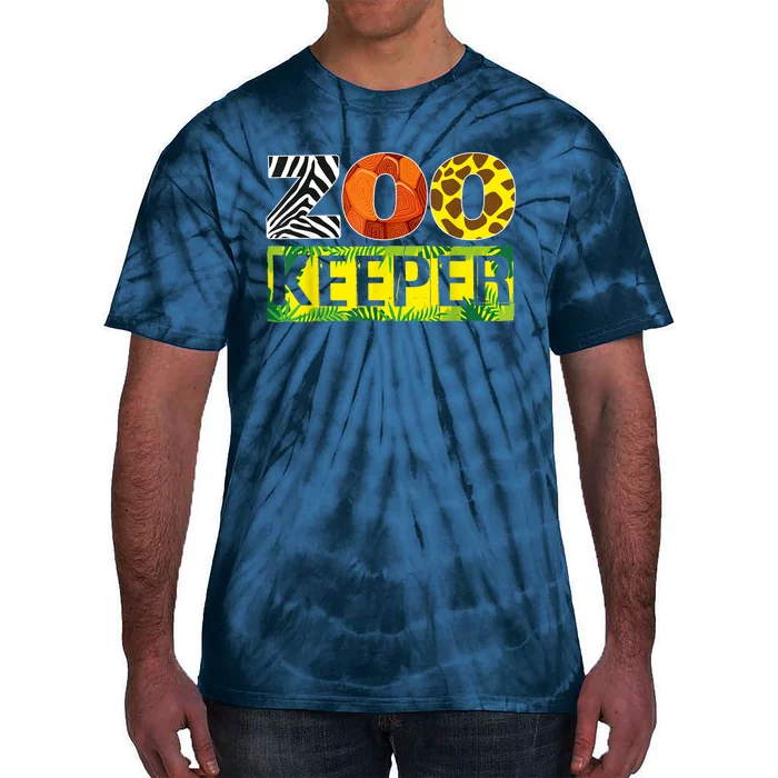 Zoo Keeper Wildlife Animal Lover Funny Gift Tie-Dye T-Shirt