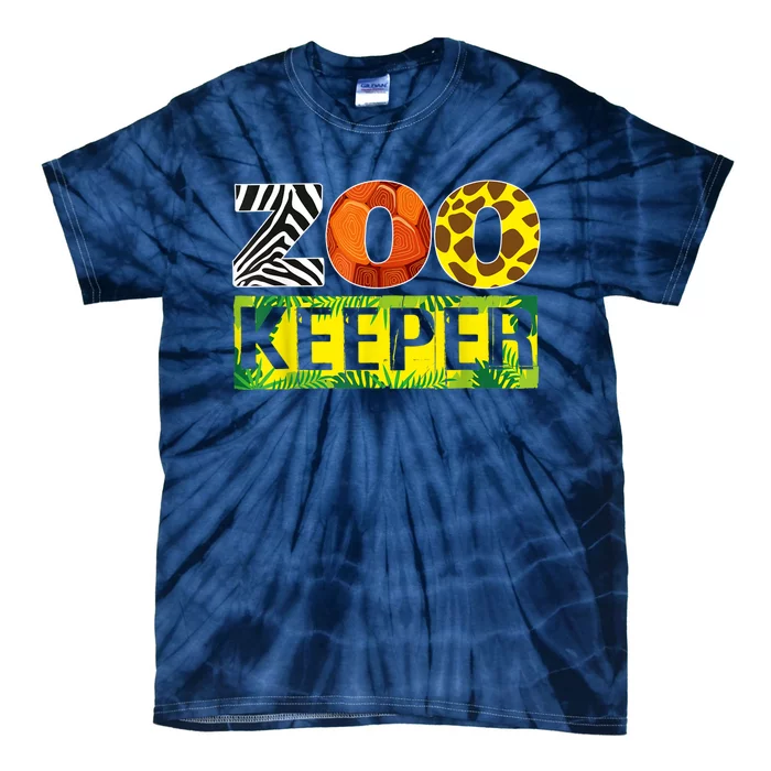 Zoo Keeper Wildlife Animal Lover Funny Gift Tie-Dye T-Shirt