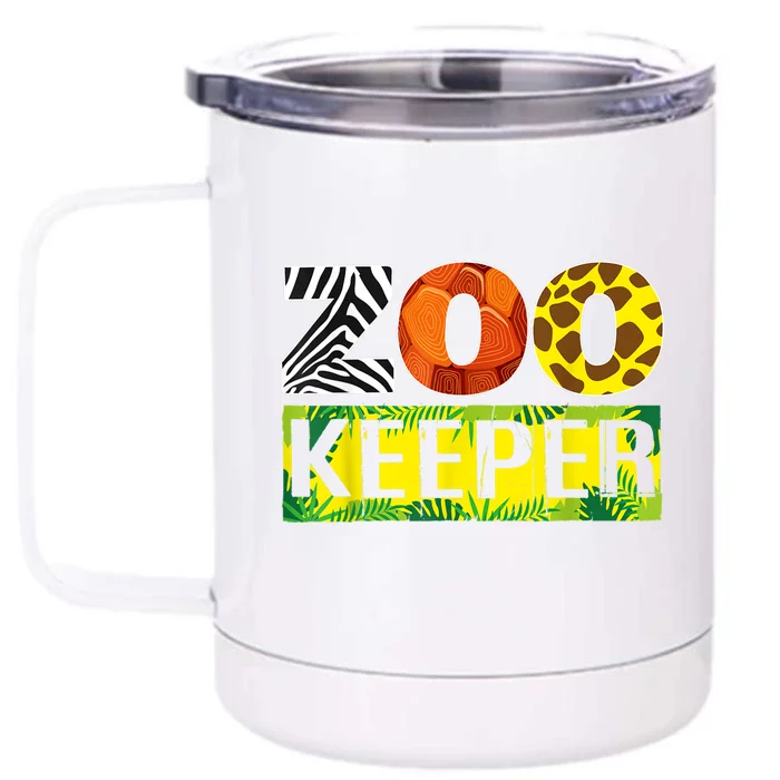 Zoo Keeper Wildlife Animal Lover Funny Gift Front & Back 12oz Stainless Steel Tumbler Cup