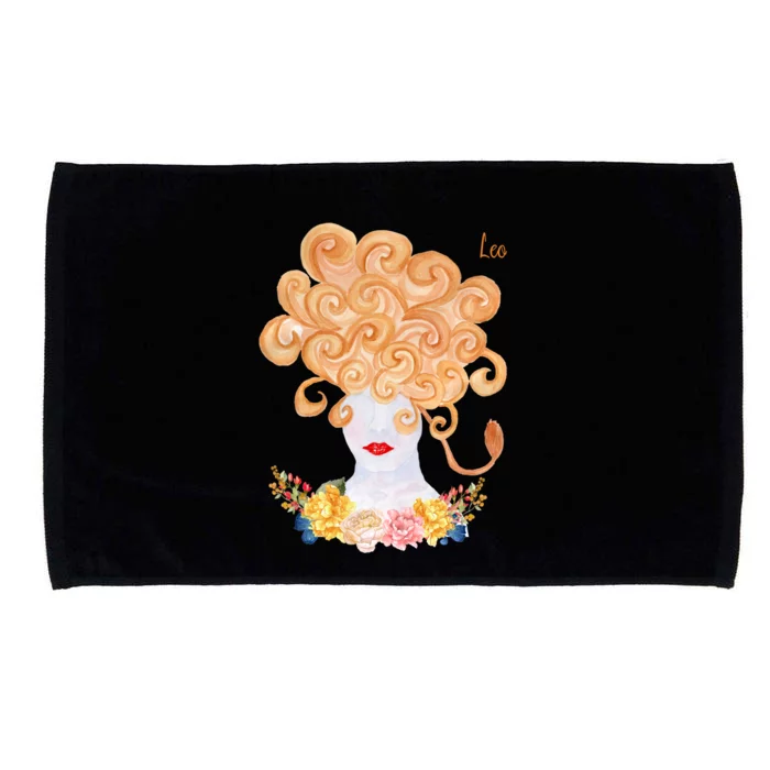 Zodiac Leo Astrology The Lion Fire Meaningful Gift Microfiber Hand Towel