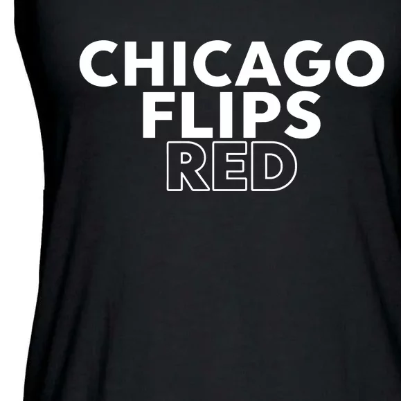 Zoe Leigh Chicago Flips Red Ladies Essential Flowy Tank