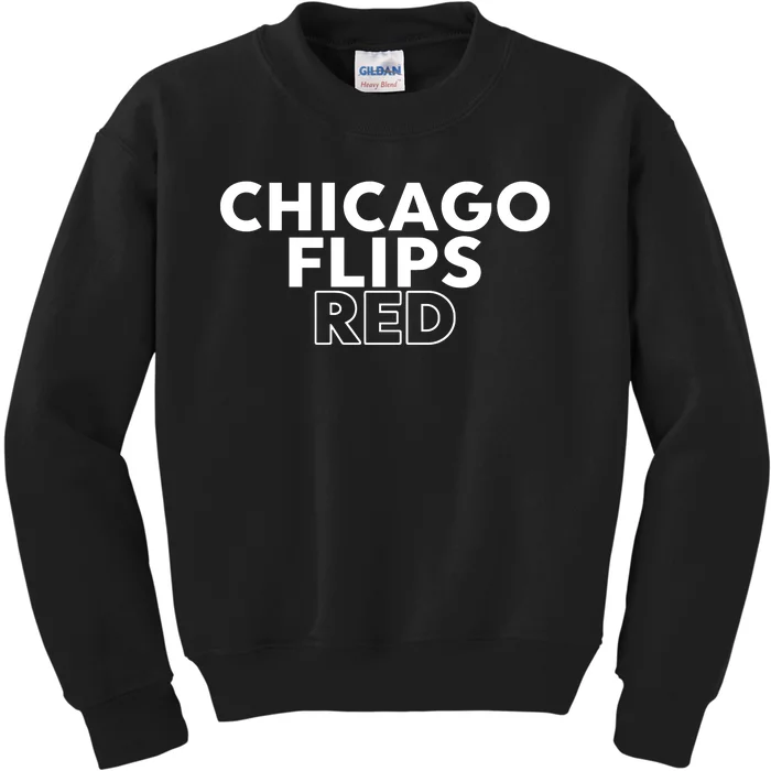 Zoe Leigh Chicago Flips Red Kids Sweatshirt