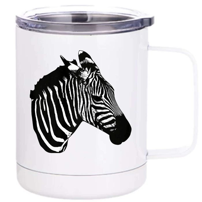 Zebra Lover Funny Zebra Front & Back 12oz Stainless Steel Tumbler Cup