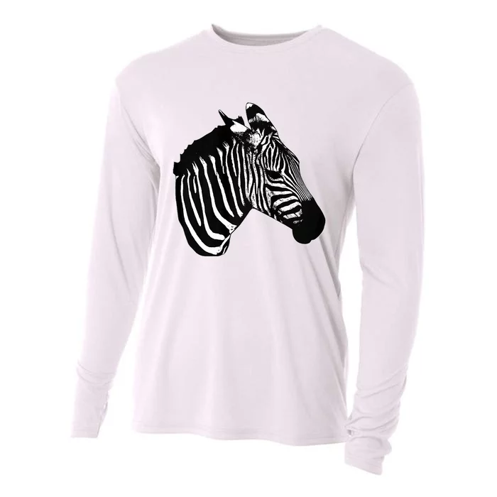 Zebra Lover Funny Zebra Cooling Performance Long Sleeve Crew