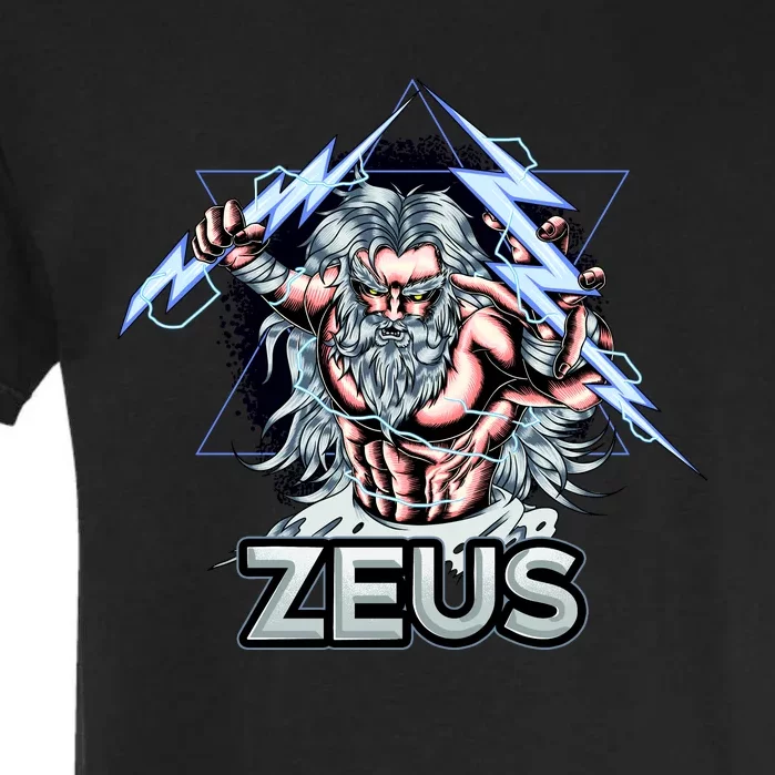 Zeus Lightning God Of The Sky Gamer Garment-Dyed Heavyweight T-Shirt