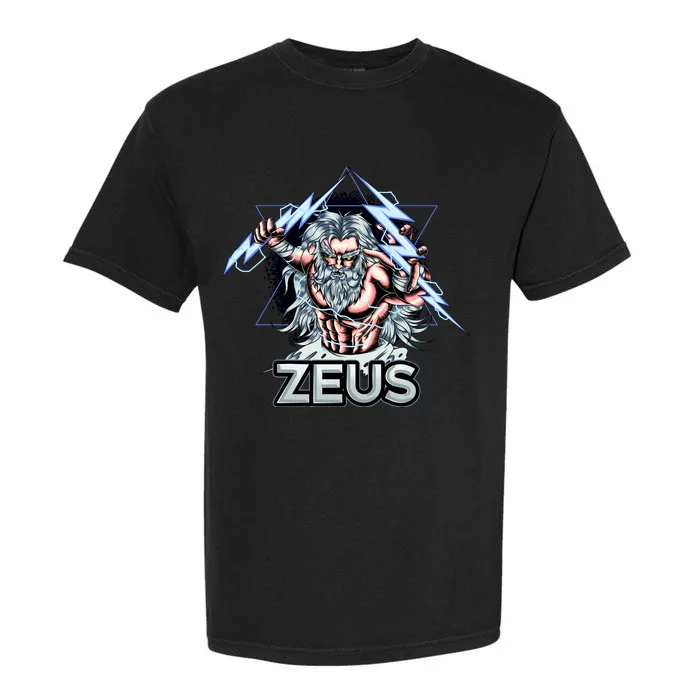 Zeus Lightning God Of The Sky Gamer Garment-Dyed Heavyweight T-Shirt