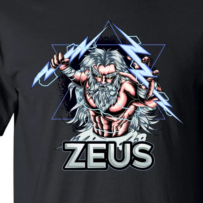 Zeus Lightning God Of The Sky Gamer Tall T-Shirt