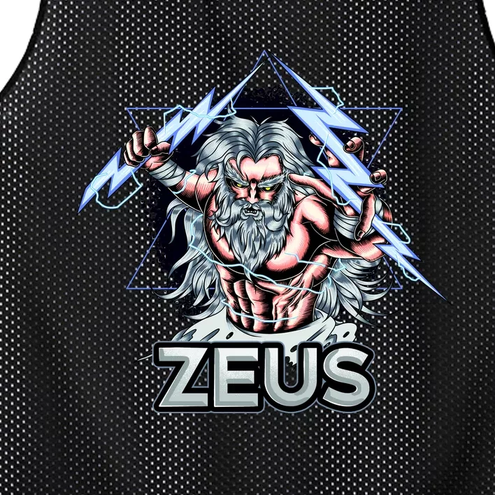 Zeus Lightning God Of The Sky Gamer Mesh Reversible Basketball Jersey Tank