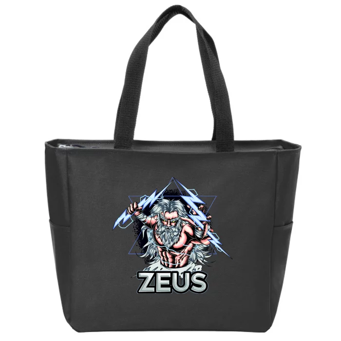 Zeus Lightning God Of The Sky Gamer Zip Tote Bag