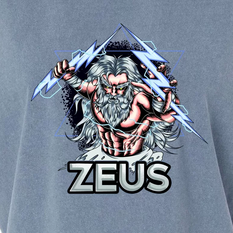 Zeus Lightning God Of The Sky Gamer Garment-Dyed Women's Muscle Tee