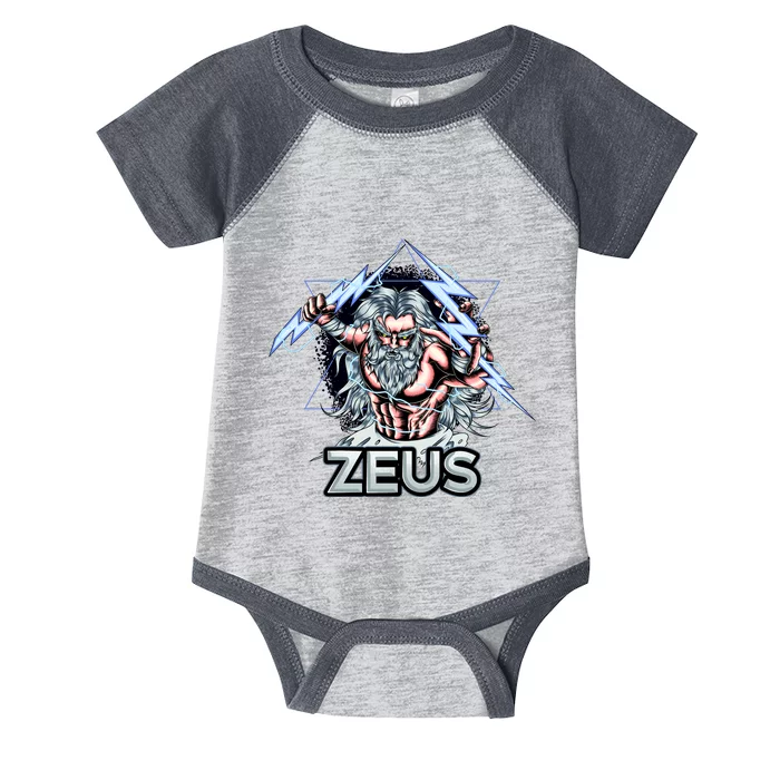 Zeus Lightning God Of The Sky Gamer Infant Baby Jersey Bodysuit