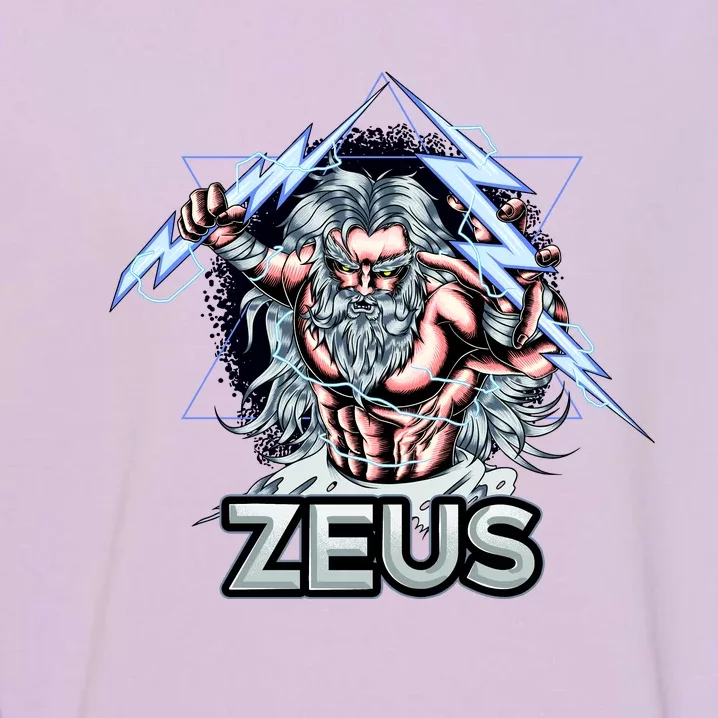 Zeus Lightning God Of The Sky Gamer Garment-Dyed Sweatshirt