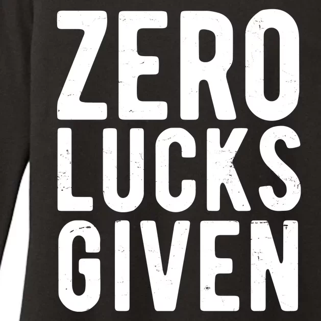 Zero Lucks Given St Patricks Day Womens CVC Long Sleeve Shirt