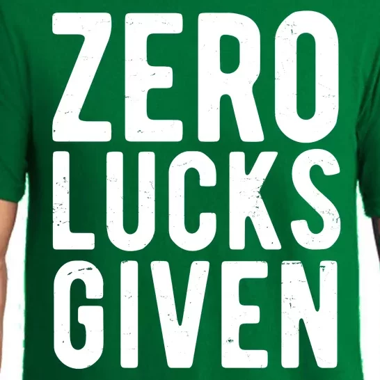 Zero Lucks Given St Patricks Day Pajama Set