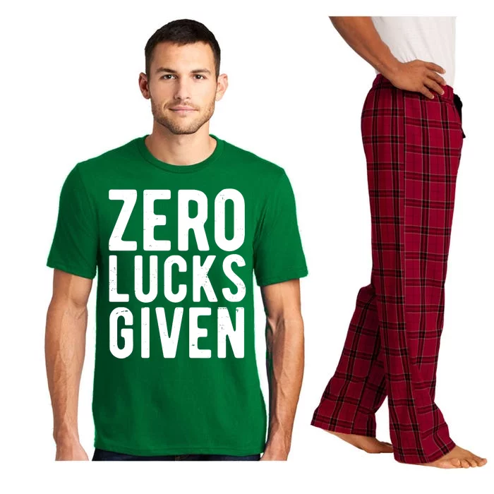 Zero Lucks Given St Patricks Day Pajama Set