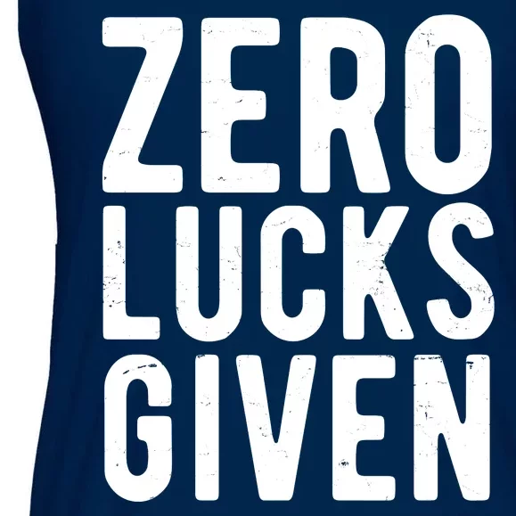 Zero Lucks Given St Patricks Day Ladies Essential Flowy Tank