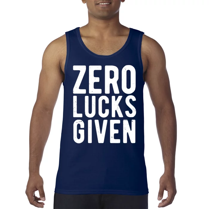 Zero Lucks Given St Patricks Day Tank Top