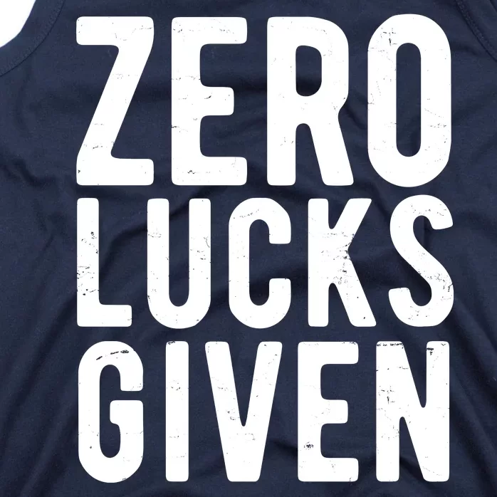 Zero Lucks Given St Patricks Day Tank Top