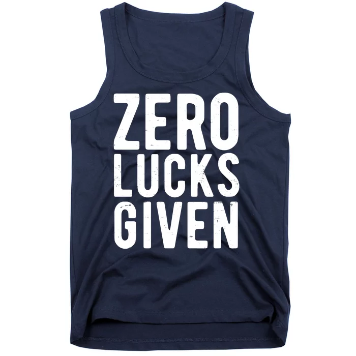 Zero Lucks Given St Patricks Day Tank Top