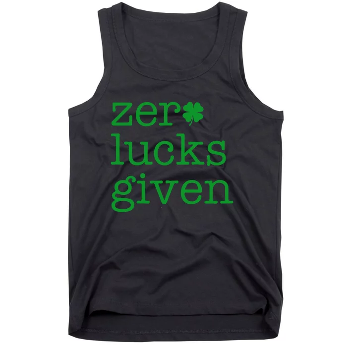 Zero Lucks Given Tank Top