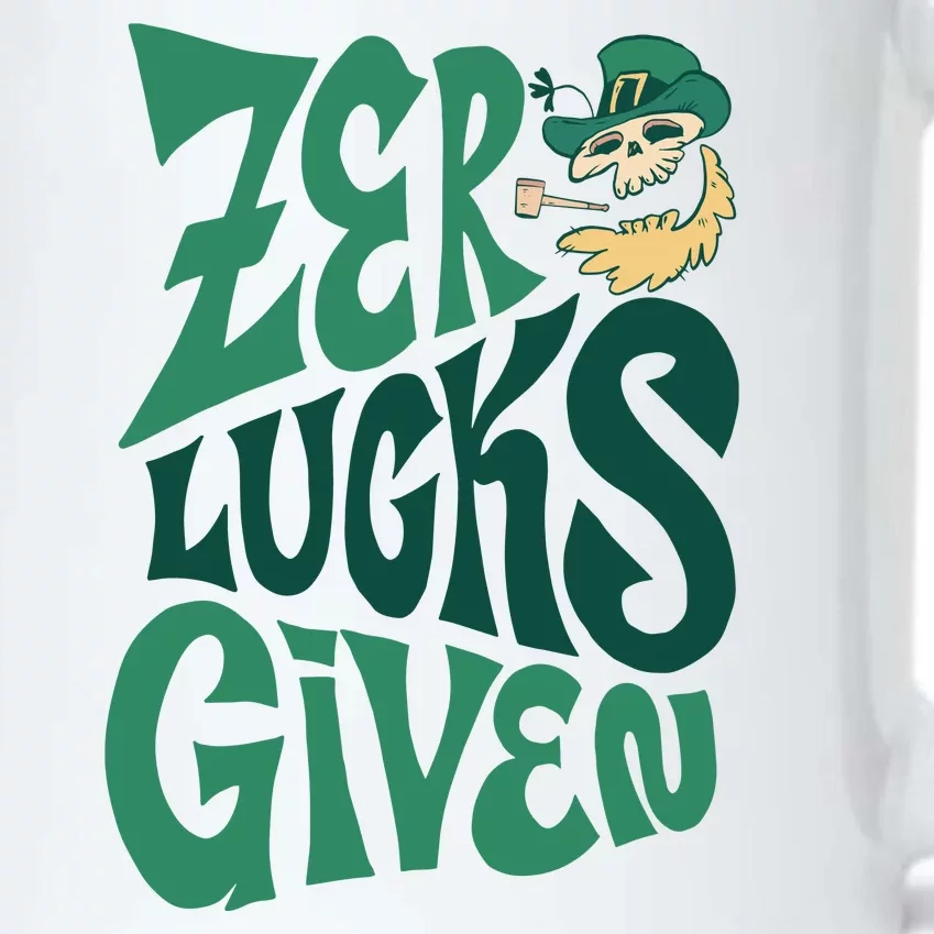 Zero Lucks Given St Patrick's Day Black Color Changing Mug