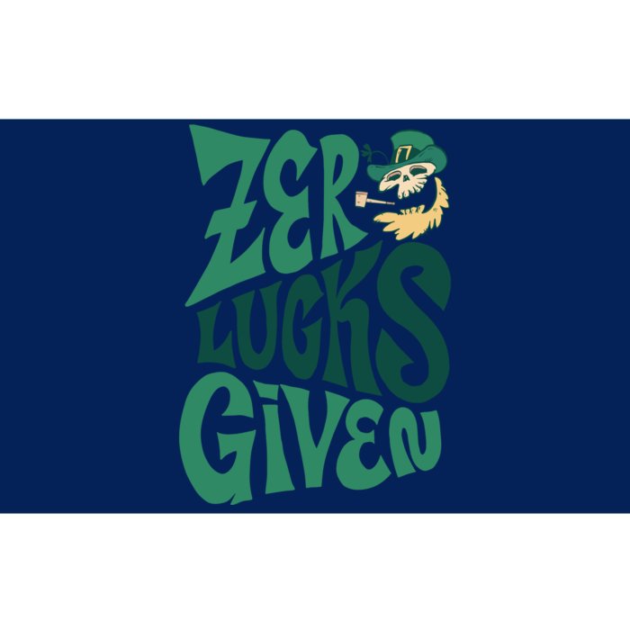 Zero Lucks Given St Patrick's Day Bumper Sticker