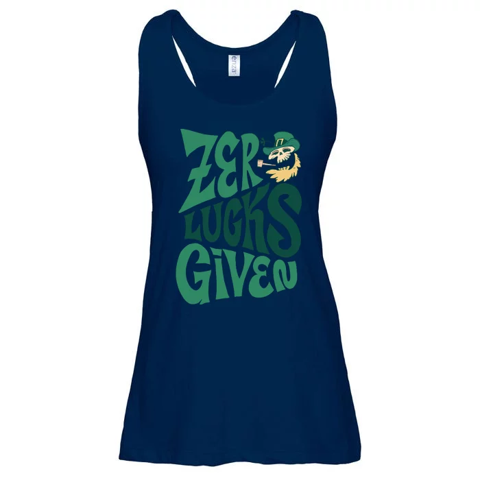 Zero Lucks Given St Patrick's Day Ladies Essential Flowy Tank