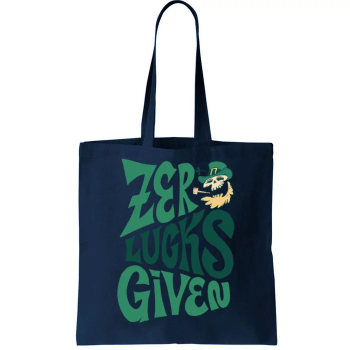 Zero Lucks Given St Patrick's Day Tote Bag