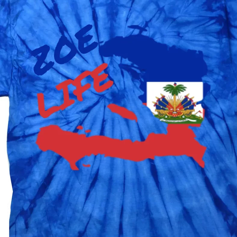 Zoe Life Haitian Pride For Haiti Flag Day Gift Ayiti Meaningful Gift Great Gift Tie-Dye T-Shirt