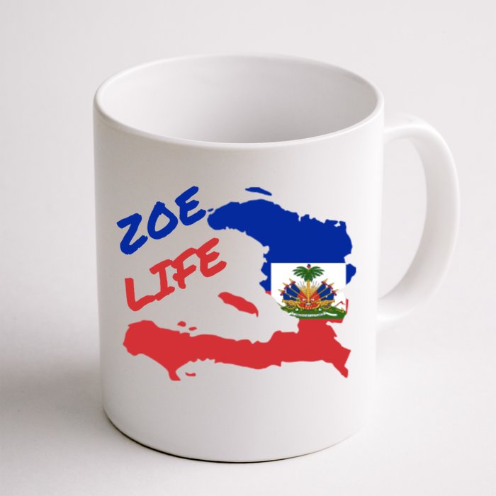 Zoe Life Haitian Pride For Haiti Flag Day Gift Ayiti Meaningful Gift Great Gift Front & Back Coffee Mug