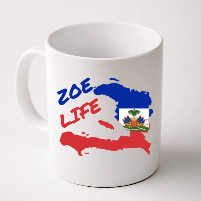 Zoe Life Haitian Pride For Haiti Flag Day Gift Ayiti Meaningful Gift Great Gift Front & Back Coffee Mug