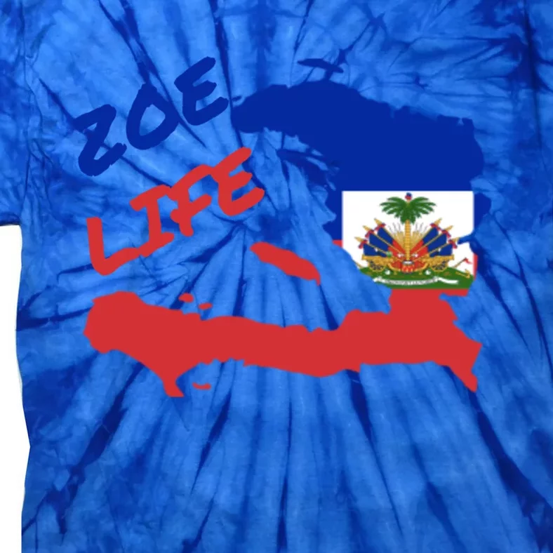 Zoe Life Haitian Pride For Haiti Flag Day Gift Ayiti Cool Gift Cute Gift Tie-Dye T-Shirt