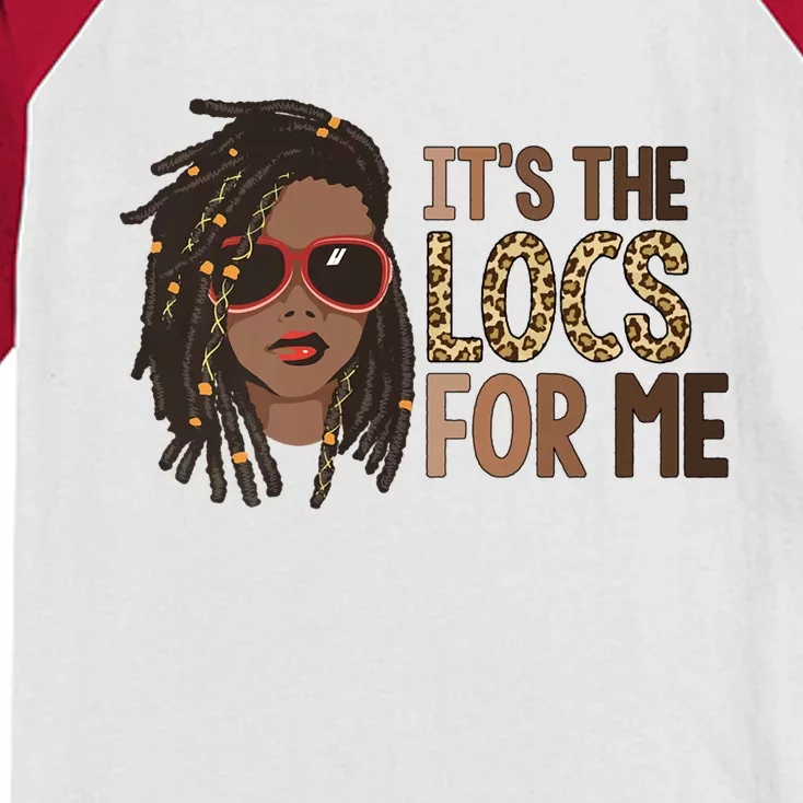 ZGrm Leopard It Is The Locs For Black Woman African Pride Kids Colorblock Raglan Jersey